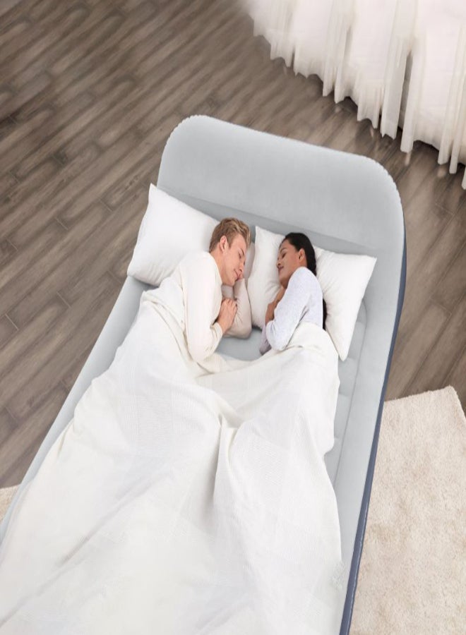 بست واي - مضخة تيار متردد مدمجة للسرير الهوائي Tritech Queen Sleek Flow Headboard - Image 1