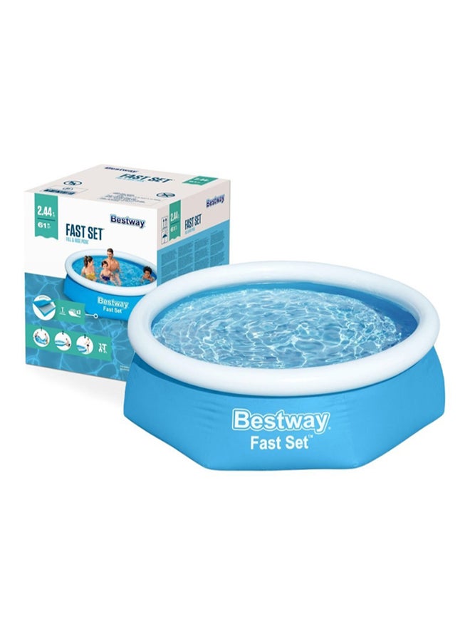 Bestway Inflatable Fast Set Pool 244x61x244cm - Image 3