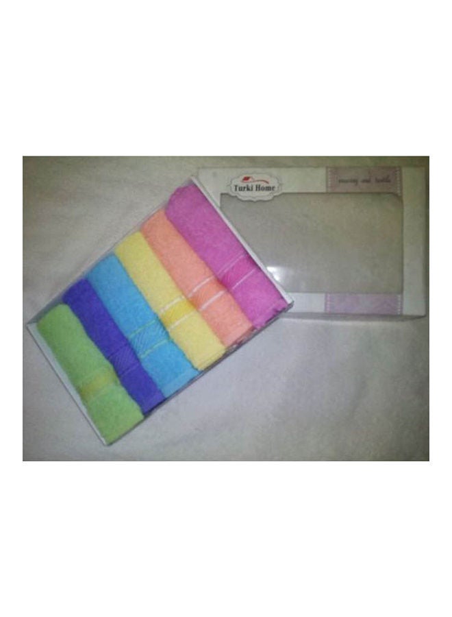 Cotton Towels Set Multicolour 30x30cm