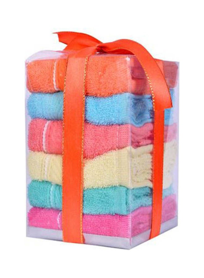 Cotton Towels Set Multicolour 30x30cm