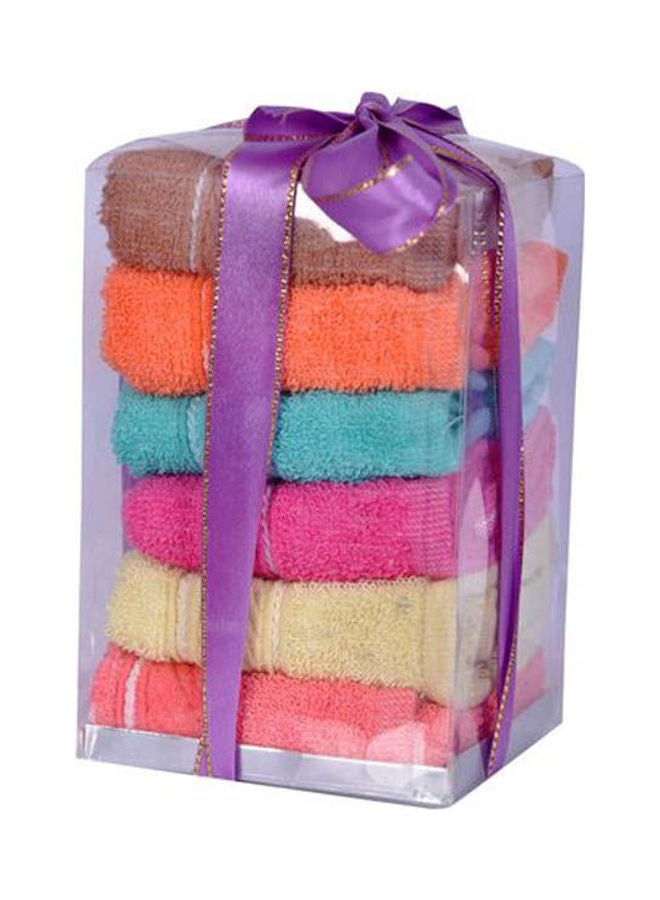 Cotton Towels Set Multicolour 30x30cm