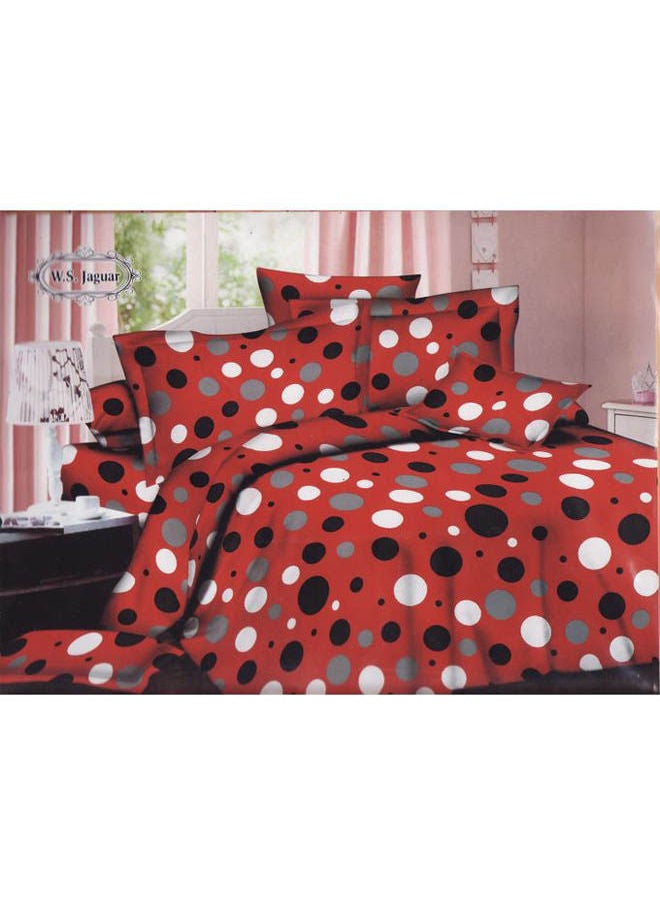 3D Cotton Bed Sheet Set 5 Pcs Cotton Multicolour 160X45cm