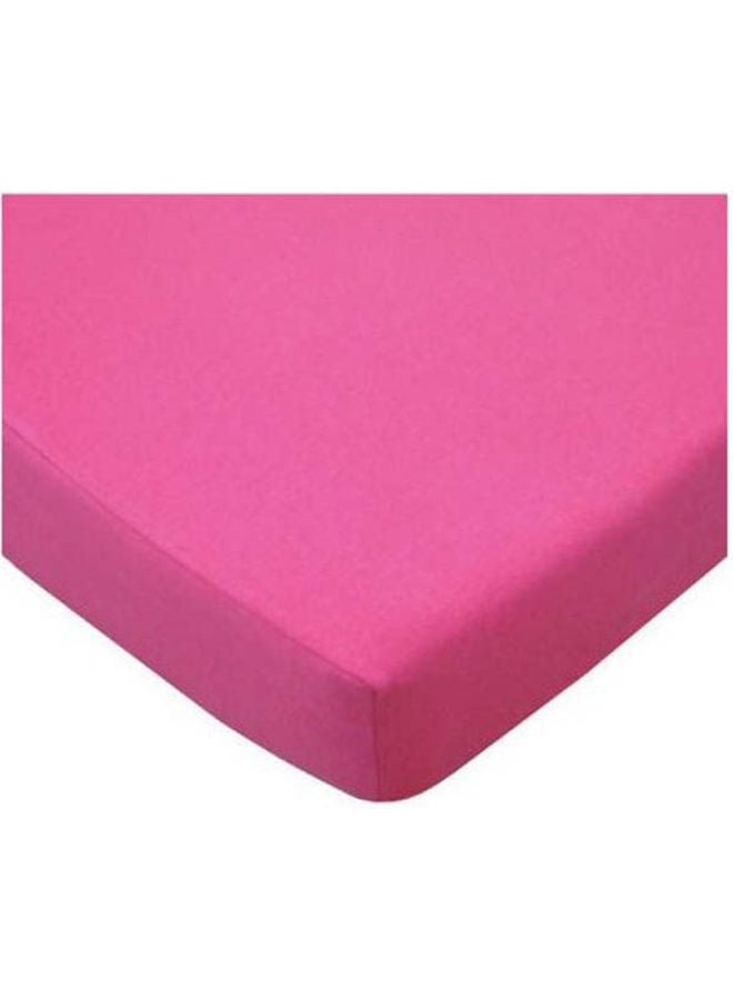 Protective Cotton Bed Sheet Cotton Fuchsia 160x200cm