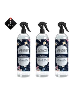 أريون Pack Of 3 Room Spray Black Crystal Clear 300ml 
