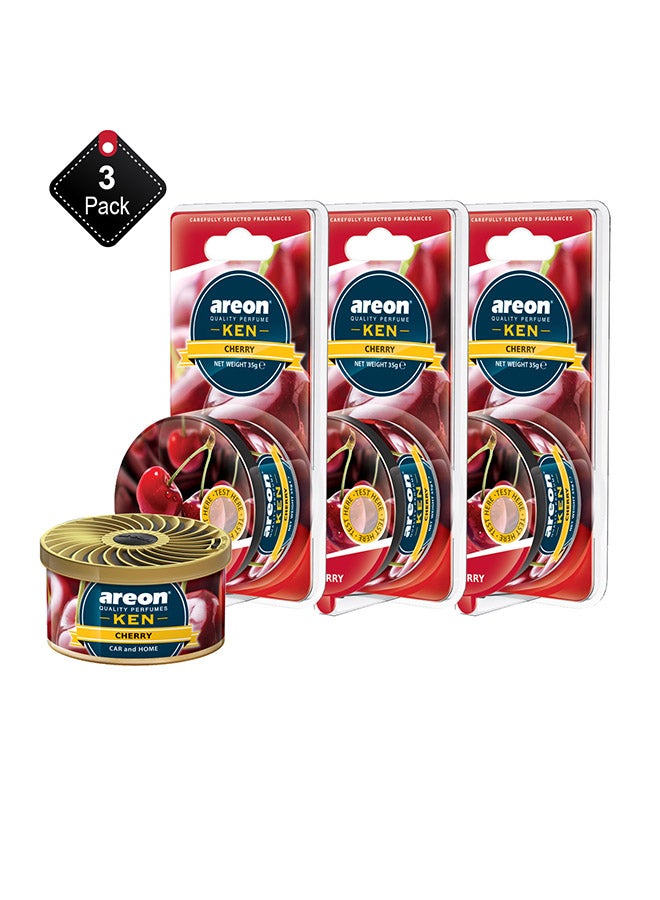 عبوة من 3 علب معطر هواء بنكهة الكرز