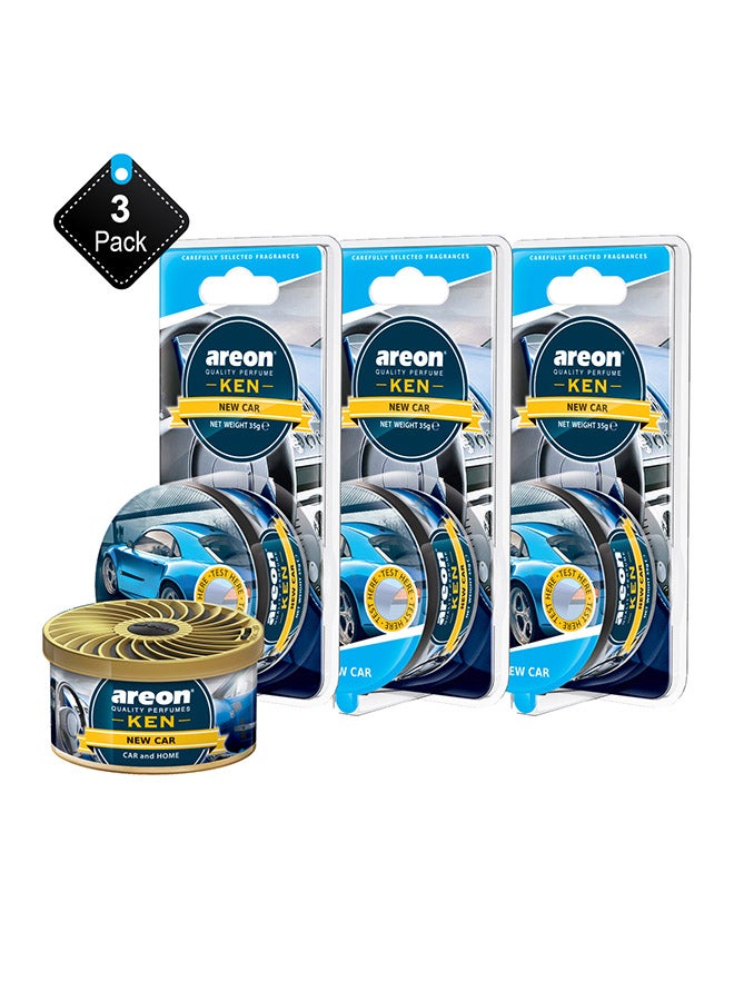 أريون عبوة من 3 علب معطر هواء - سيارة جديدة