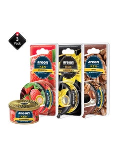أريون Pack Of 3 Air Freshener Can Collection Multicolour 35grams 