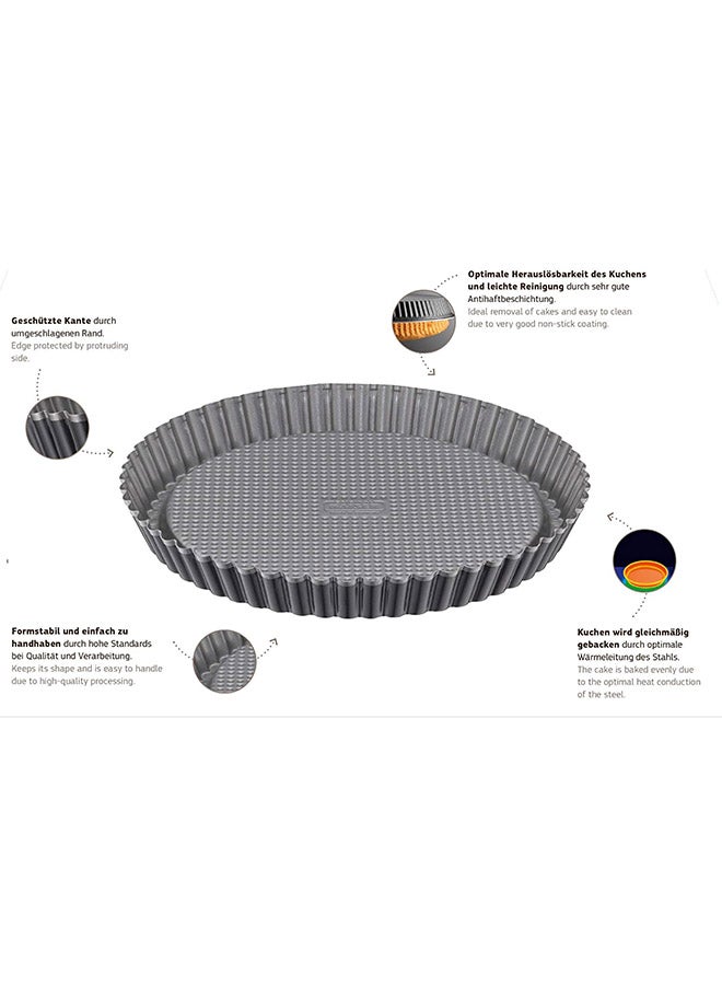 Kaiser - Inspiration Flan Pan Black 28centimeter - Image 1