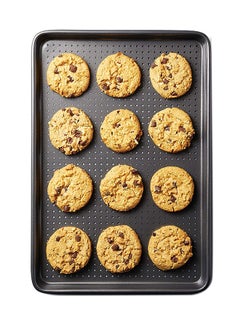 MASTERCLASS Crusty Baking Cookie Tray Grey 39x27cm  - Image 3