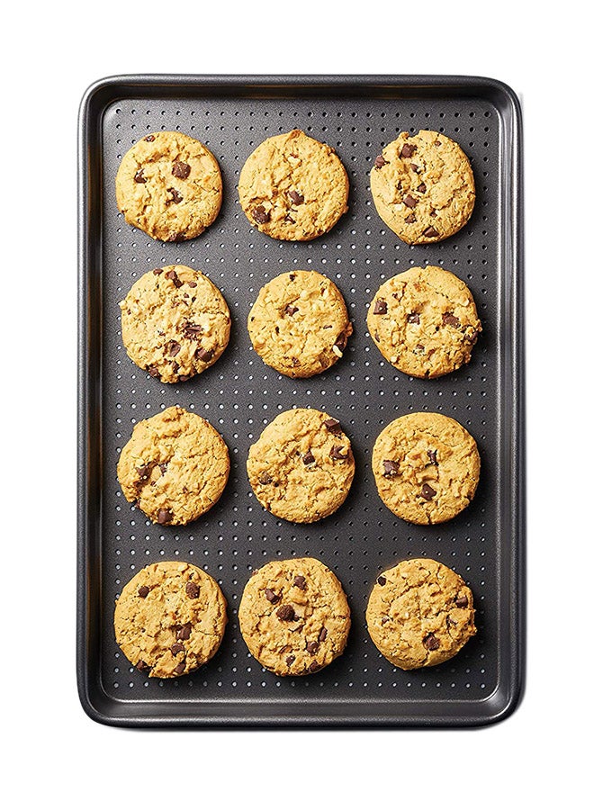 Crusty Baking Cookie Tray Grey 39x27cm