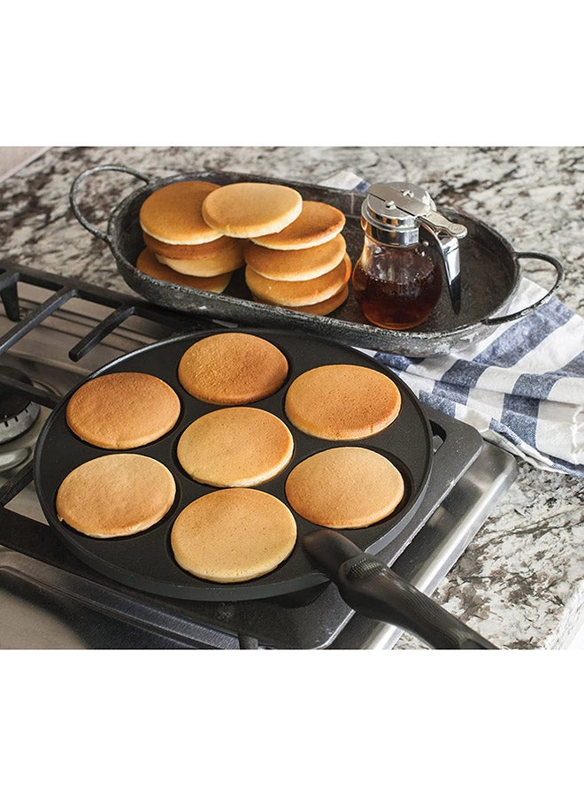 NORDIC WARE Dollar Pancake Pan Black 17.5x10.5x0.8inch - Image 2
