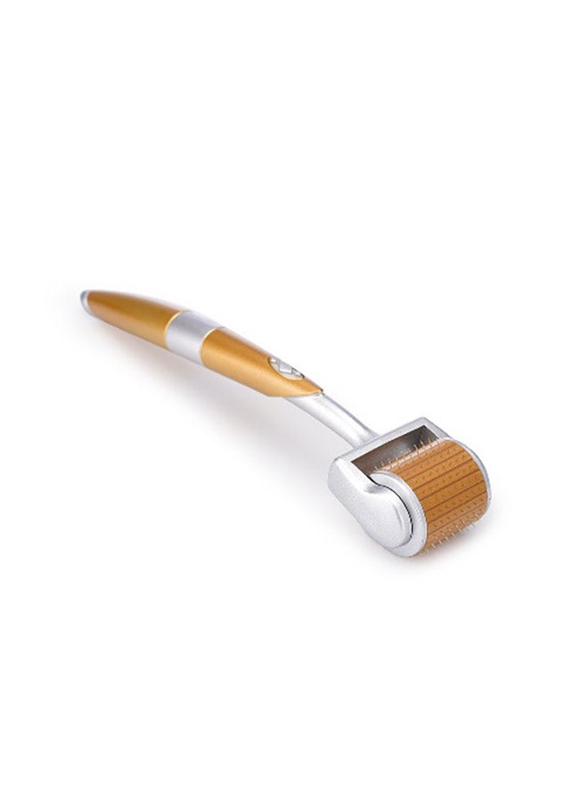 Derma Roller - ZGTS Titanium Micro Needle Roller Gold/Silver 1.00 mm - Image 1