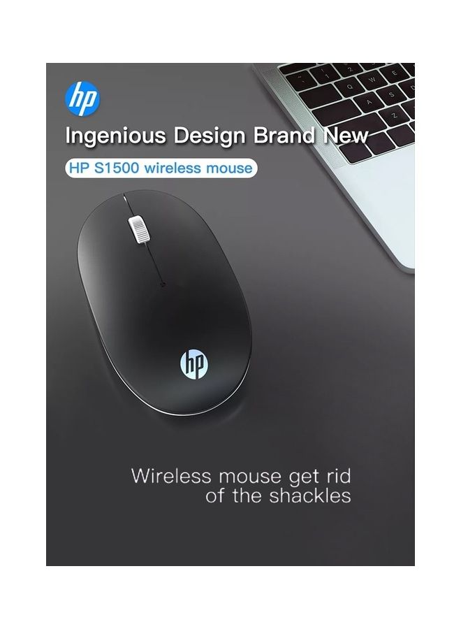 HP S1500 Wireless Mouse Black  - Image 2