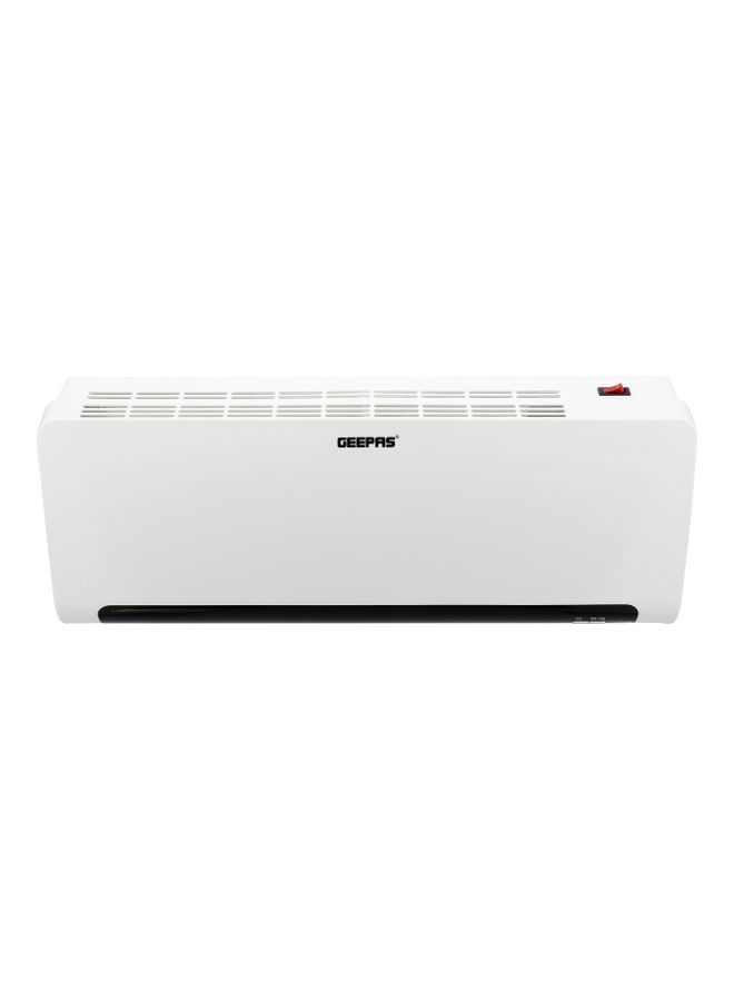 جيباس مدفأة سيراميك للحائط مزودة بمعامل حراري موجب ومزودة بشاشة LED لعرض درجات الحرارة - ومؤقت لمدة تصل إلى 7.5 ساعة وجهاز تحكم عن بعد 2200.0 W GWH28518 أبيض وأسود - Image 5