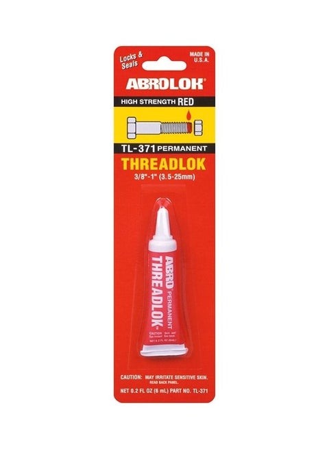 Abrolok Permanent Threadlock Red 6mL