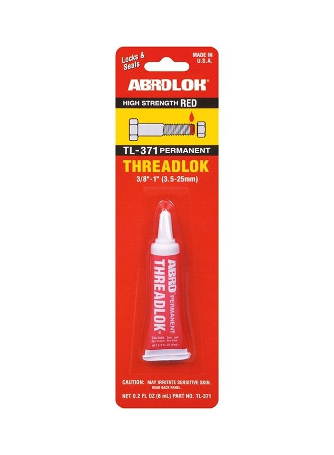Abrolok Permanent Threadlock Red 6mL