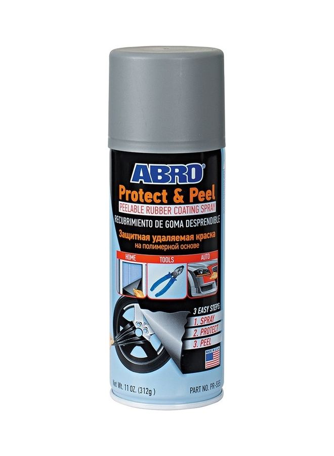 Abro Protect and Peel Rubber Coating Silver 312g 