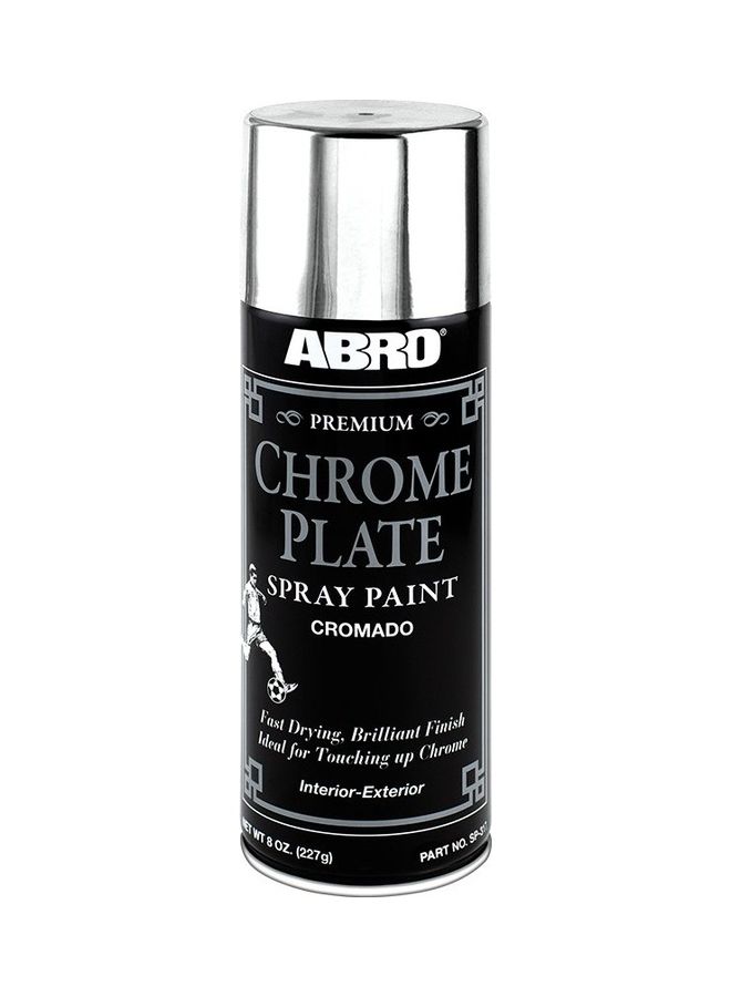 Abro - MULTI PURPOSE COLOR SPRAY PAINT CAN PREMIUM CHROME 227Ml - Image 1