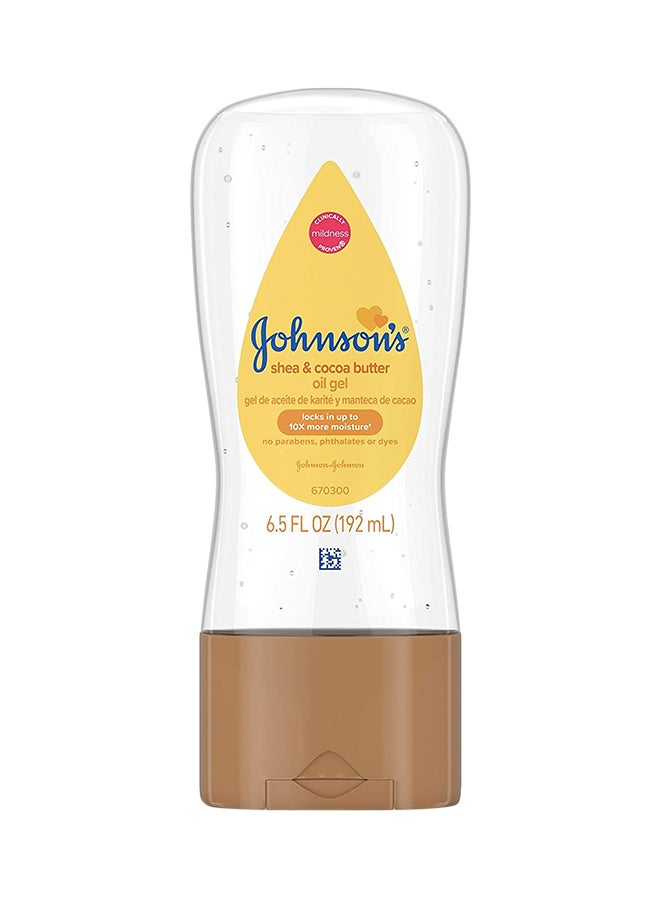 Johnson's - Baby Oil Gel With Shea And Cocoa Butter-192 ml - Image 1