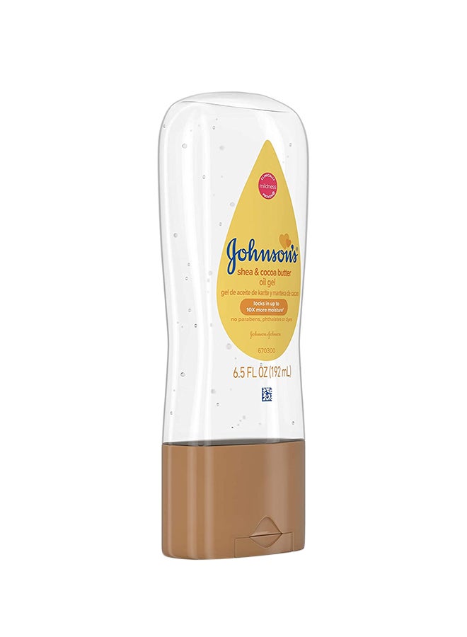 Johnson's - Baby Oil Gel With Shea And Cocoa Butter-192 ml - Image 1