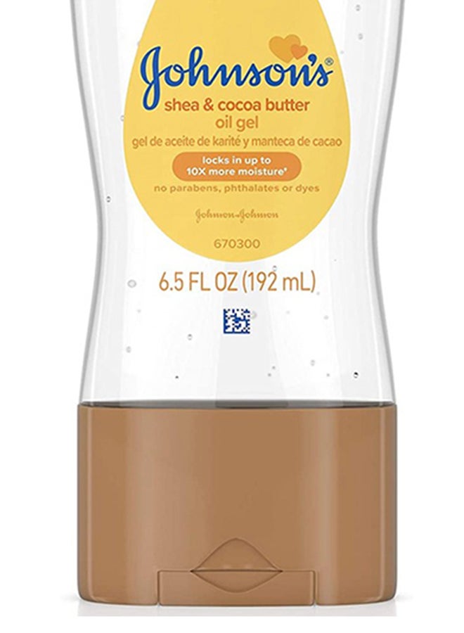 Johnson's - Baby Oil Gel With Shea And Cocoa Butter-192 ml - Image 1