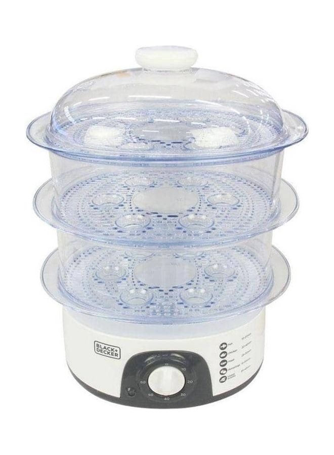 BLACK&DECKER - 3 Tier Food Steamer 10.0 L 775.0 W Hs600-B5 White - Image 1