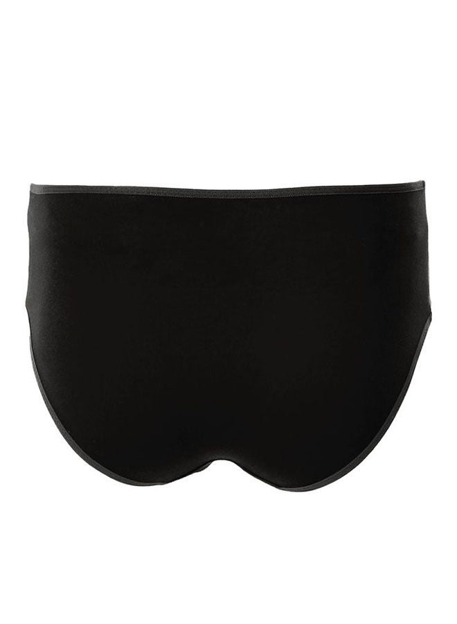 Mesery Bundle OF Three Brief Smooth Cotton Hipster Panties BLack  - Image 3