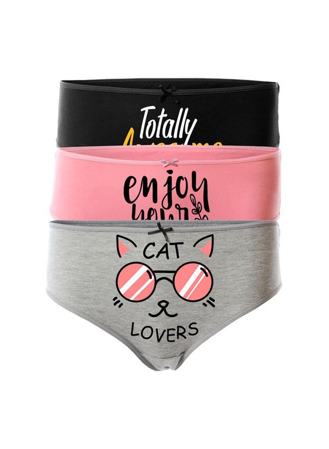 Mesery - Bundle Of Three Solid Slip On Underwear Multicolour - Image 1