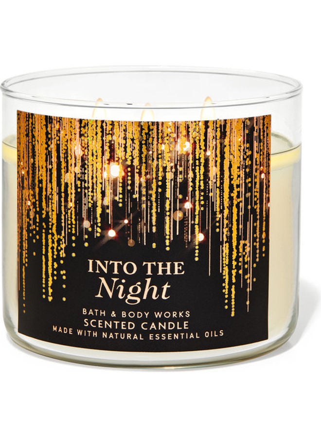 Bath & Body Works Into the Night 3-Wick Candle White 411grams 