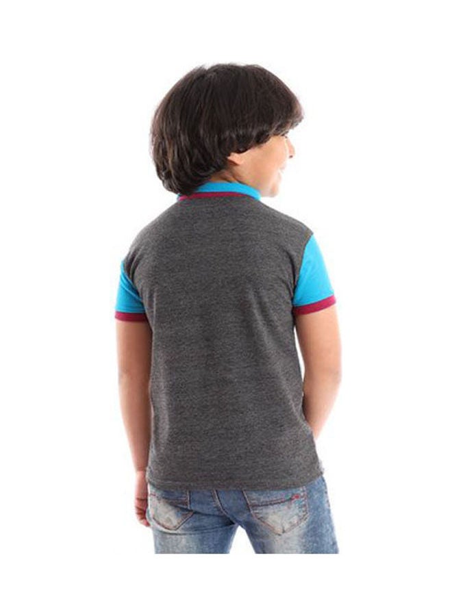 Caesar - Casual Printed Polo Neck  T_Shirt Multicolour - Image 1