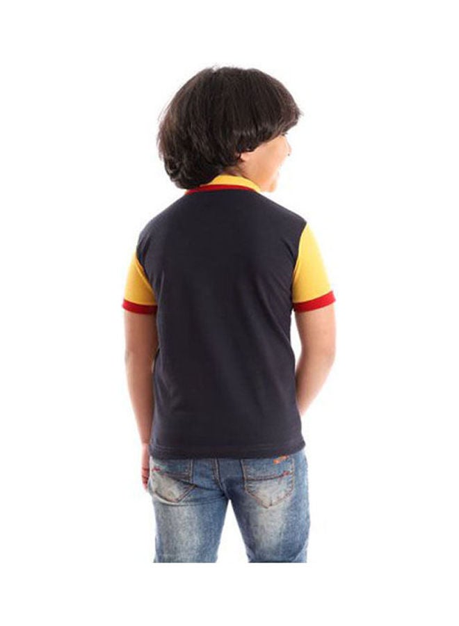 Caesar Casual Printed Polo Neck  T_Shirt Multicolour  - Image 3