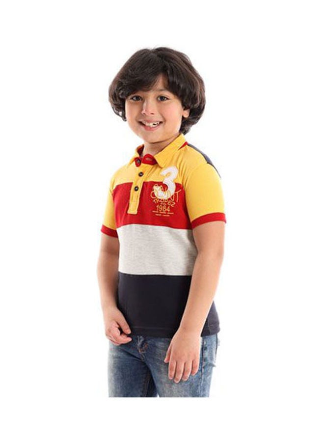 Caesar Casual Printed Polo Neck  T_Shirt Multicolour  - Image 2