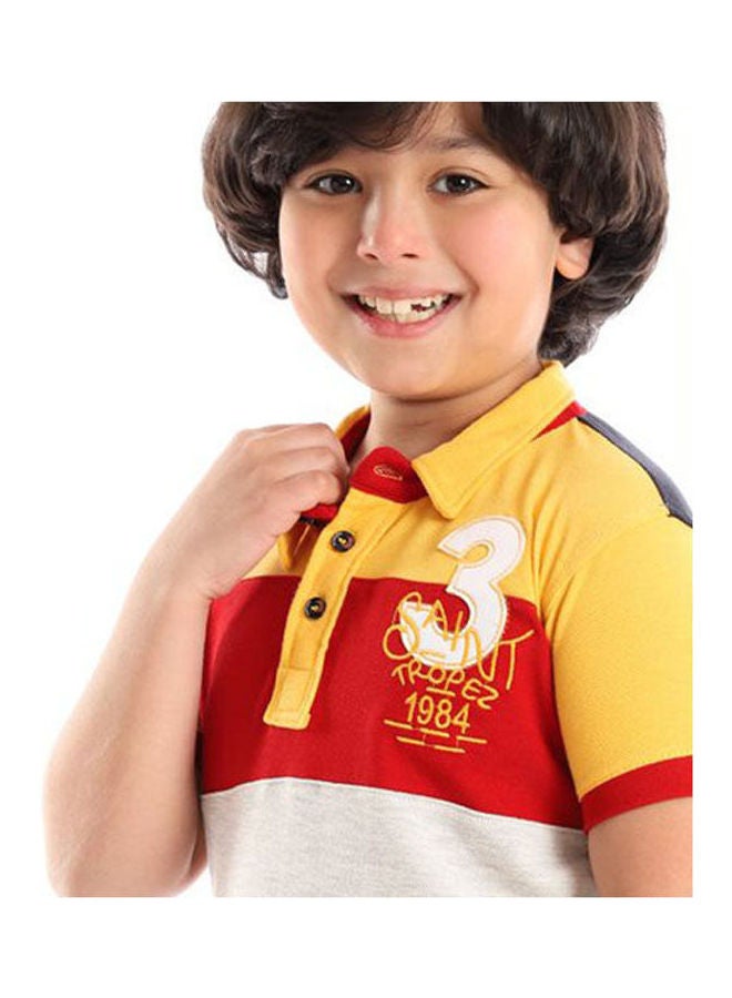 Caesar Casual Printed Polo Neck  T_Shirt Multicolour  - Image 4