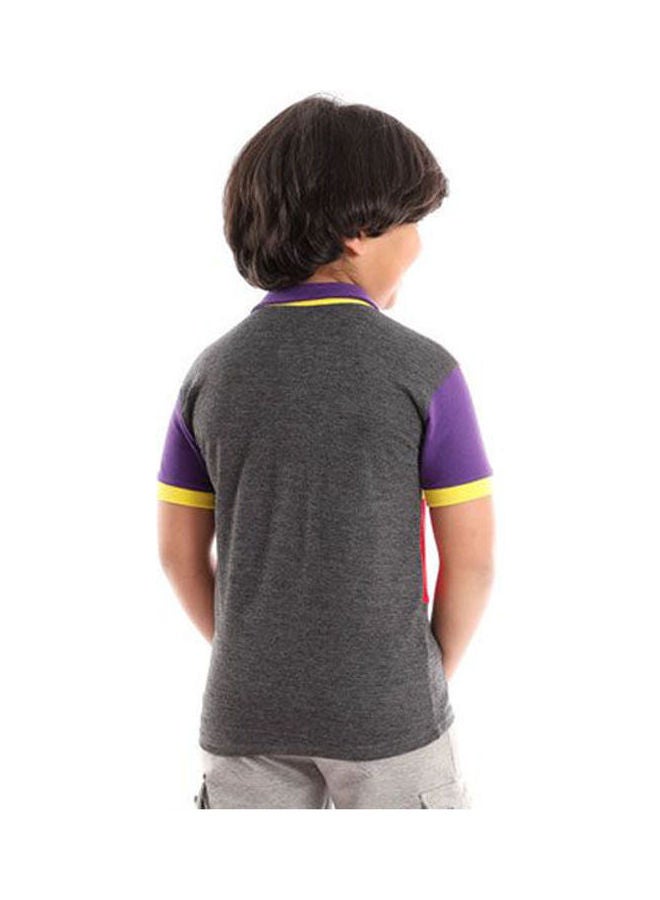 Caesar Casual Printed Polo Neck  T_Shirt Multicolour  - Image 3