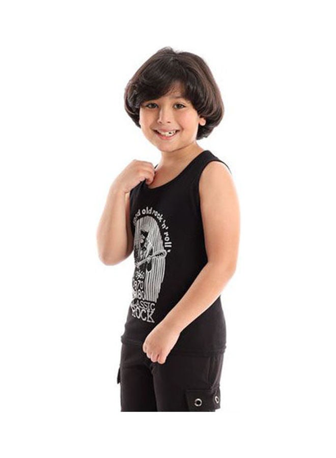 Caesar - Casual  Round Neck  Vest Black - Image 1