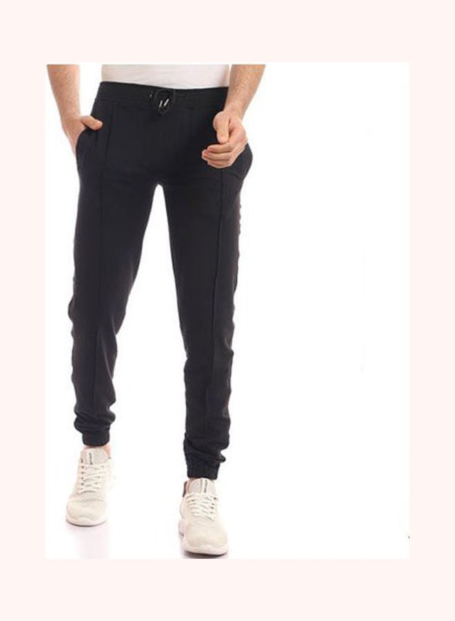 Caesar Casual Basic  Mid-Rise Sweatpants Black  - Image 2