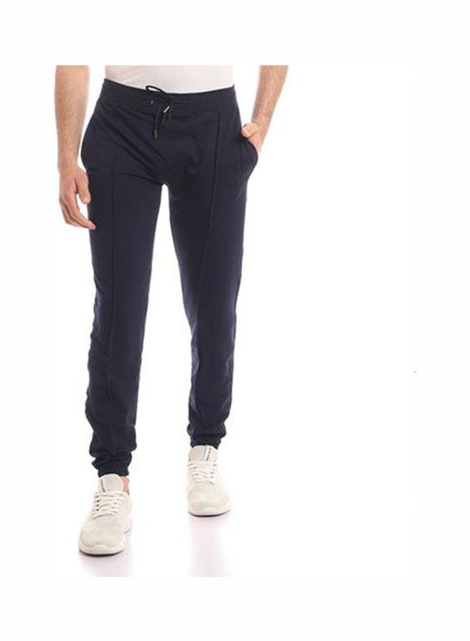 Caesar - Casual Basic  Mid-Rise Sweatpants Blue - Image 1