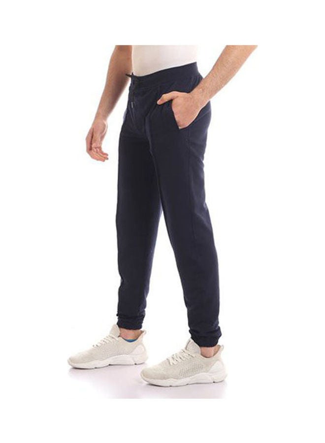 Caesar - Casual Basic  Mid-Rise Sweatpants Blue - Image 1