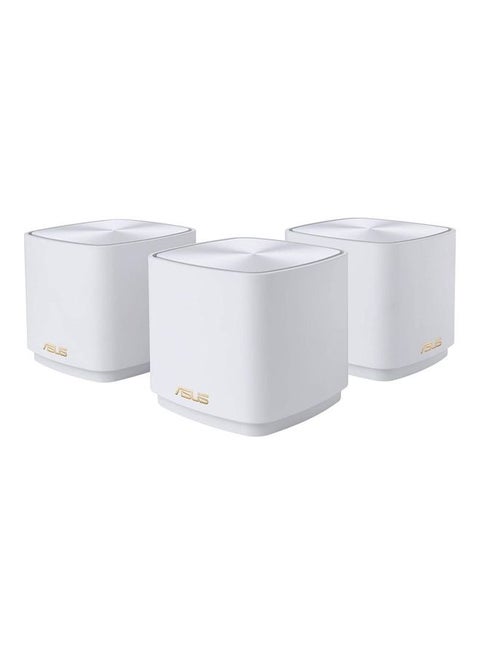 ZenWiFi AX1800 Mini Whole Home Dual Band Mesh WiFi 6 System Pack Of 3 White