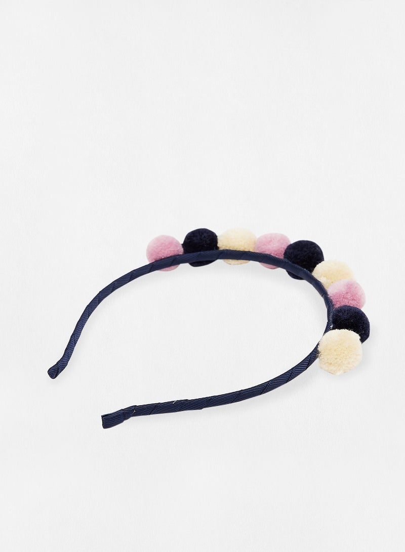 Kids Pom-Pom Headband Multicolour