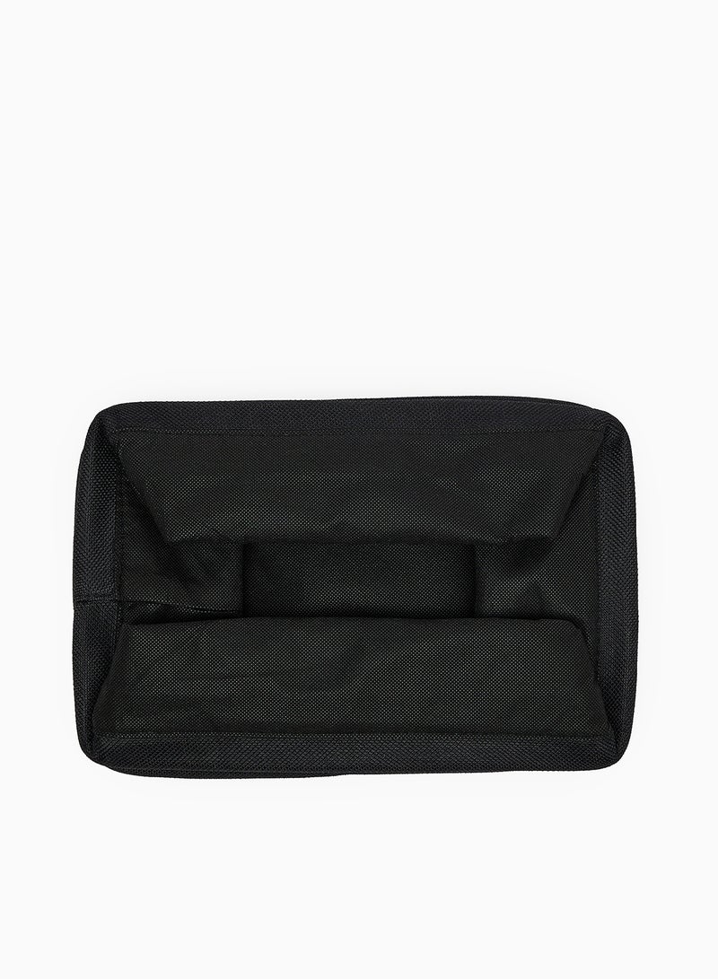 Amal - 3 Pack Linen Storage Organiser With Side Handles Easy To Collapse From The Top, Handy For Closet And Dresser Organisation Black 30X20 X20cm - Image 1