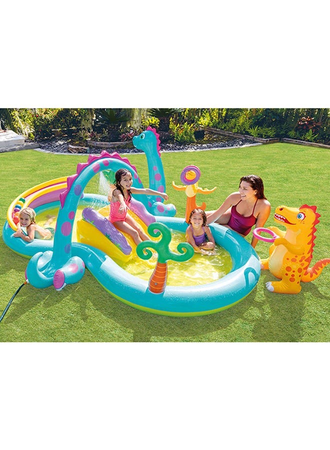 انتكس تصميم فريد من نوعه لحوض سباحة قابل للنفخ على شكل ديناصور مائي - Image 3