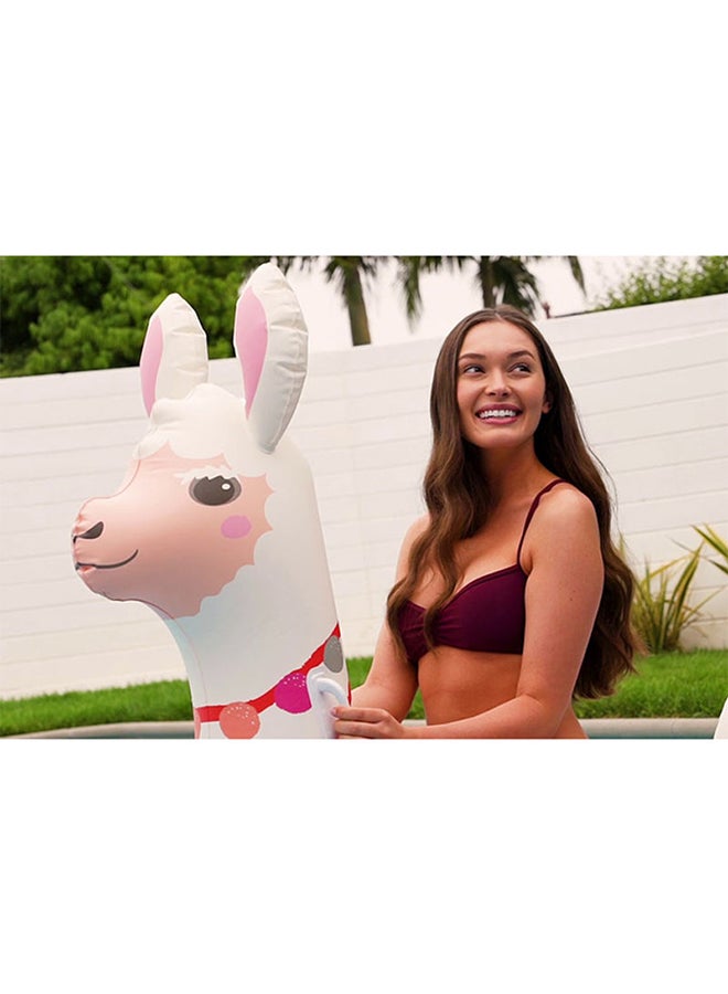 INTEX - Cute Llama Ride-On Inflatable Pool Float 135x94x112cm - Image 1