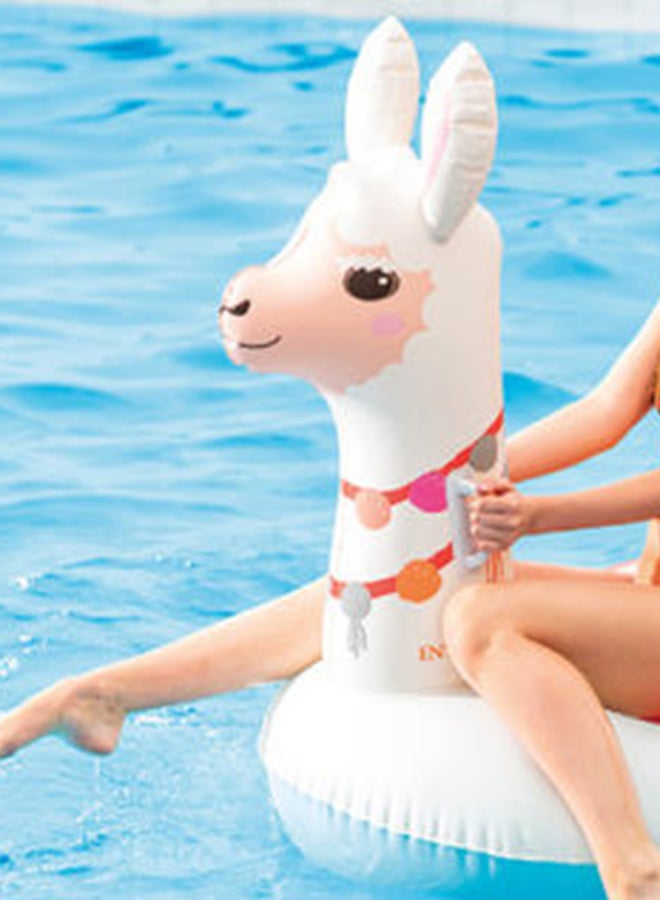 INTEX - Cute Llama Ride-On Inflatable Pool Float 135x94x112cm - Image 1