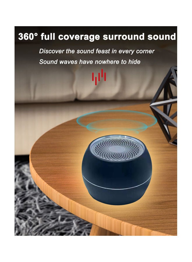 Flash Hawk Mini Portable Bluetooth Speaker Small Steel Cannon Subwoofer Heavy Bass BT5.0 Black  - Image 2