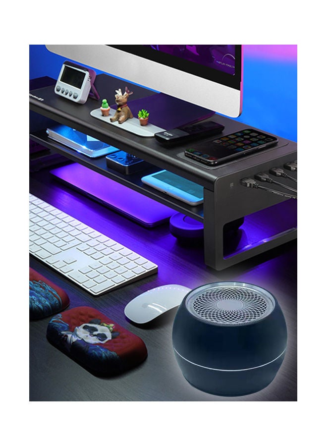 Flash Hawk Mini Portable Bluetooth Speaker Small Steel Cannon Subwoofer Heavy Bass BT5.0 Black  - Image 3