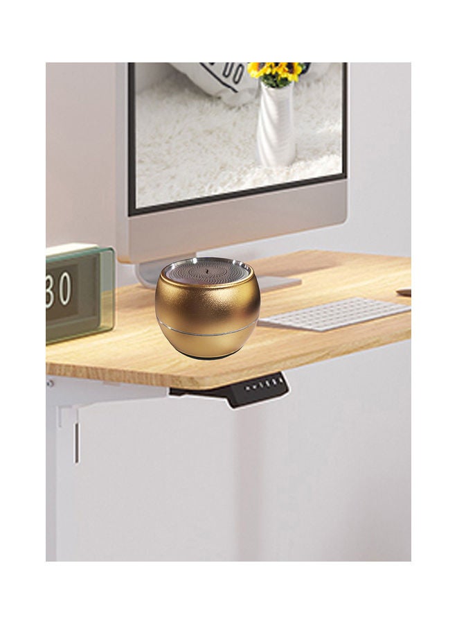 Flash Hawk Mini Portable Bluetooth Speaker Small Steel Cannon Subwoofer Heavy Bass BT5.0 Gold  - Image 5