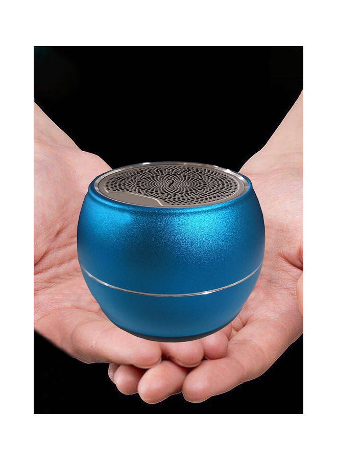 Flash Hawk Mini Portable Bluetooth Speaker Small Steel Cannon Subwoofer Heavy Bass BT5.0 Blue  - Image 5