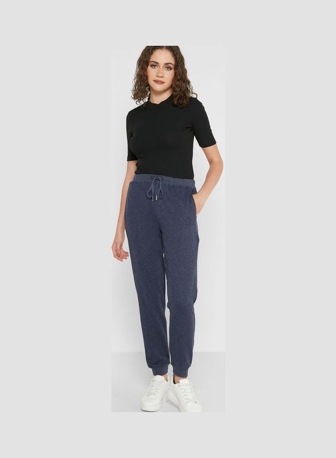 BEVERLY HILLS POLO CLUB - Drawstring Detail High Waist Pants Blue - Image 1