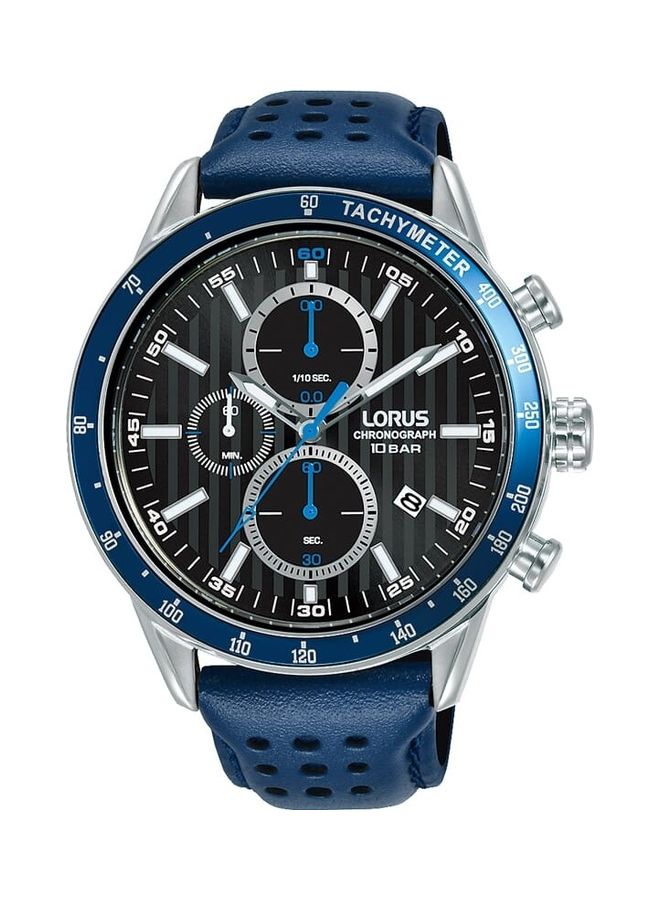 LORUS - Men's Leather Strap Chronograph Analog Watch - Image 1